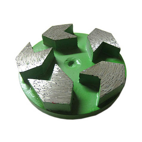 Arrow type diamond grinding shoes