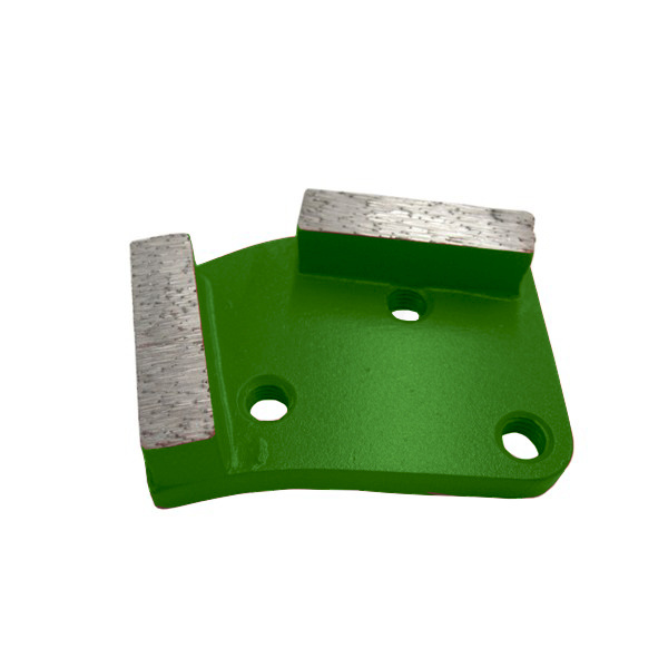 Irregular shape two segments diamond grinding shoes
