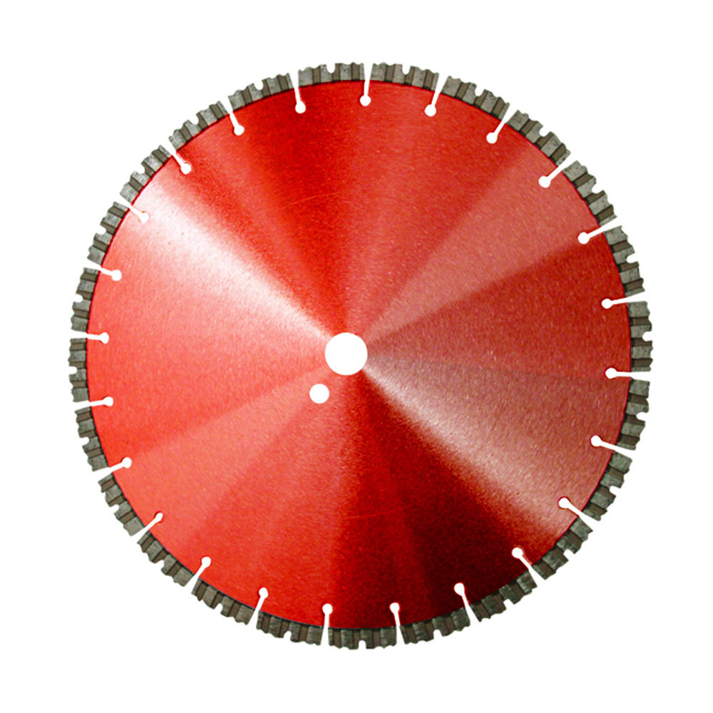 Laser welded diamond cutting disc with U turbo shape segments