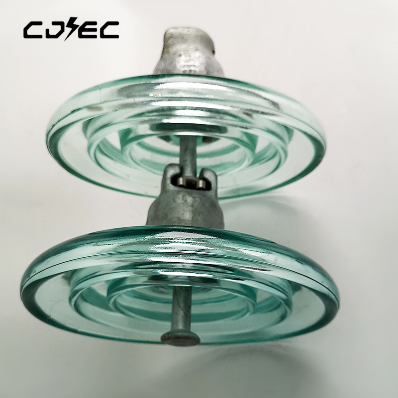 High Voltage 100kn Disc Suspension Toughened Glass Insulator U100B