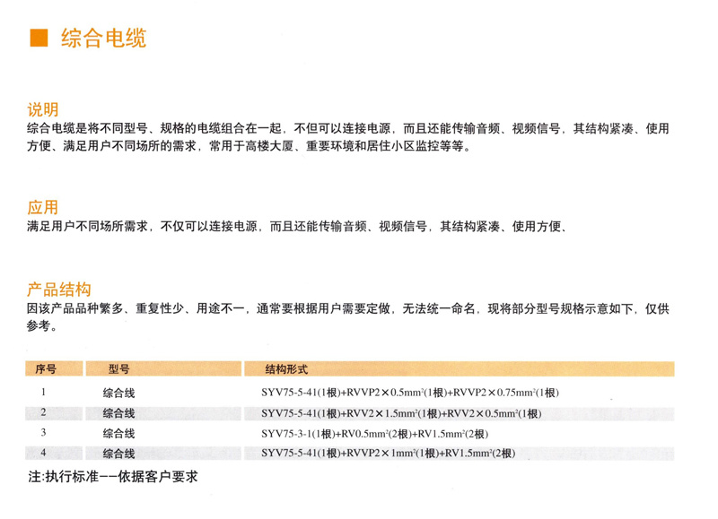 综合电缆