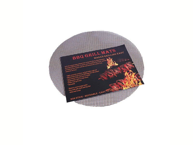 Reusable Customize Round BBQ Baking Mesh Mats