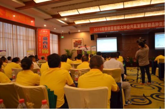 热烈庆祝2016年安徽荃银超大种业共赢发展暨新品种资源合作发布会成功召开!