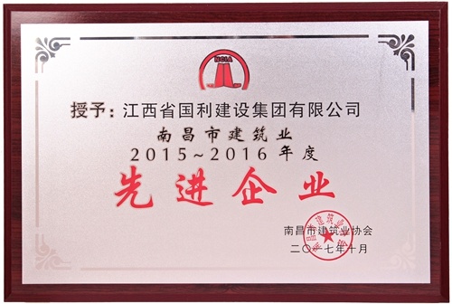 2015年度至2016年度先进企业