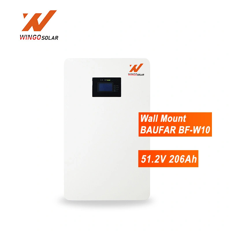 Wall Mounted Lithium Solar Battery BF-W10 51.2V 206Ah