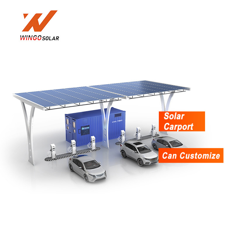 Wingo Customizable Solar Carport for Commercial and Residential Use