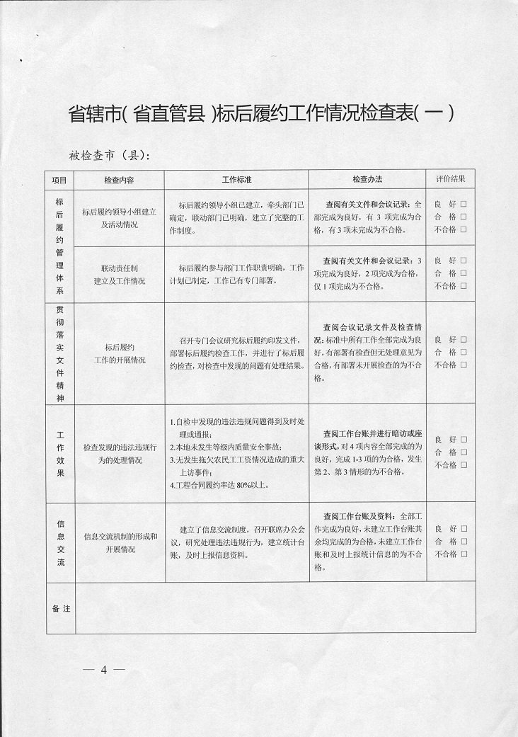 建筑市場監(jiān)督執(zhí)法專項檢查表