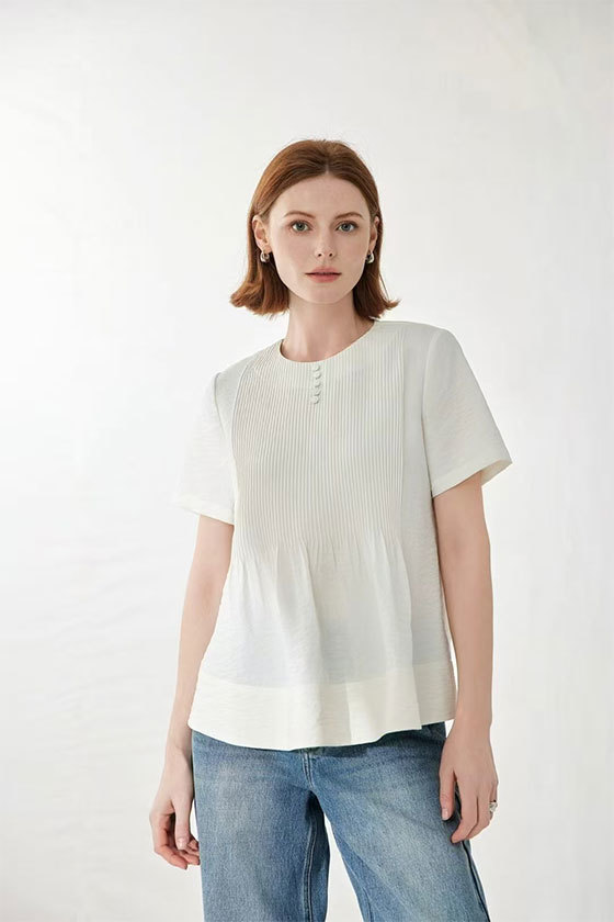 Women's Machine-Washable Silk Shirt