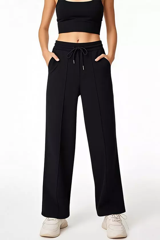 Women's Silk Fleece Straight-Leg Pants