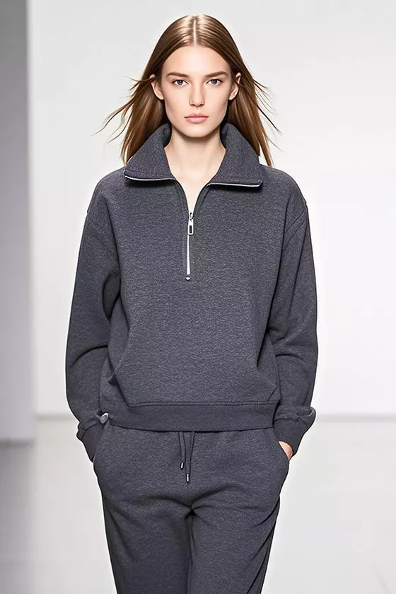 Women's Half-Zip Silk Fleece Sweatshirt