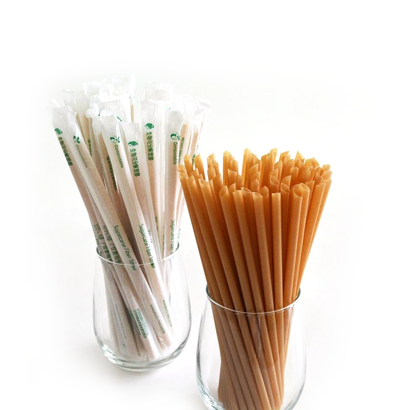 Bamboo fiber PLA straw