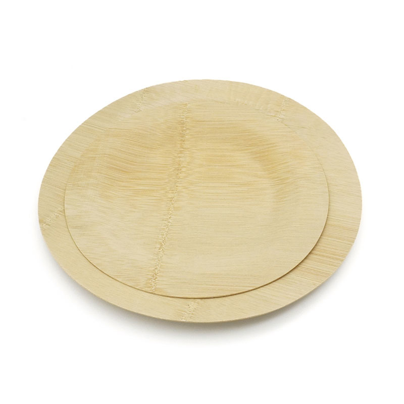 230-Bamboo Disposable Round  Plate