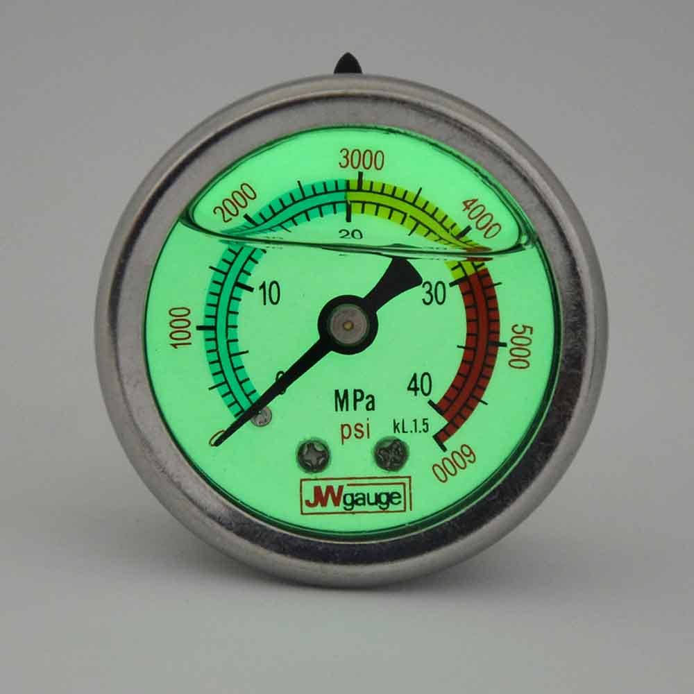Luminous pressure gauge