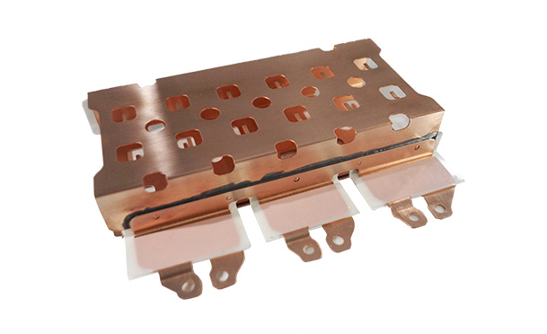 Automobile capacitor busbar