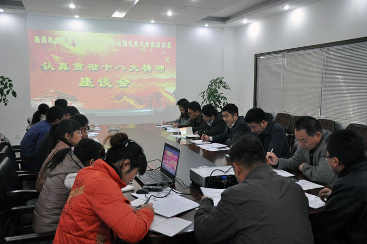 党支部组织召开了认真贯彻学习党的十八大精神座谈会