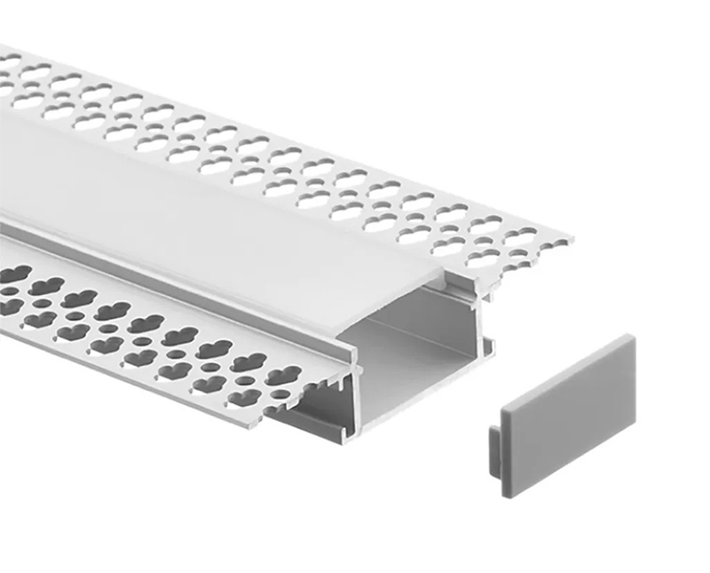 D7615 76MM x 15MM Trimless Recessed Plaster-in LED Profile Channel