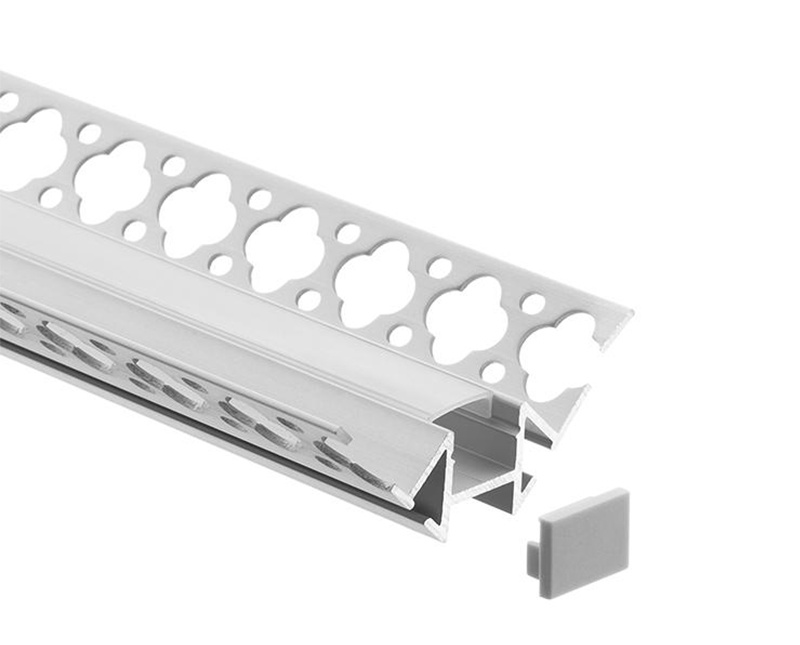 D5915 Inner Corner LED Strip Lighitng Wall Trim Recessed Aluminum Alloy Extrusion