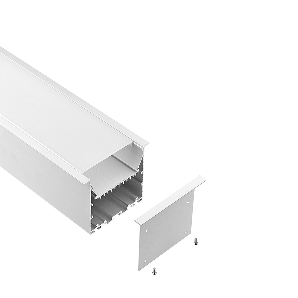 R9176  91*76mm Recessed Aluminum LED Profile