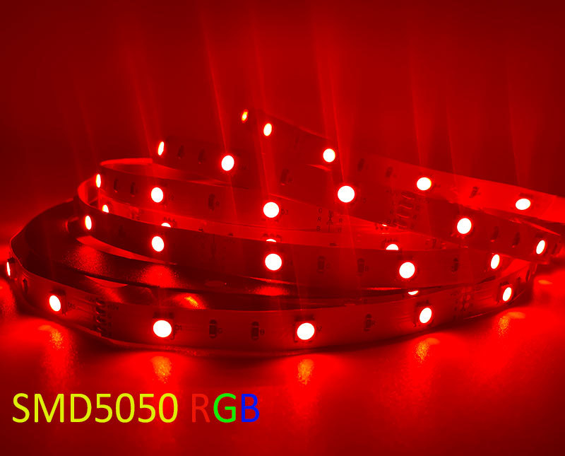 SMD5050 30LEDs RGB IP20 Non-waterproof LED Strip Light