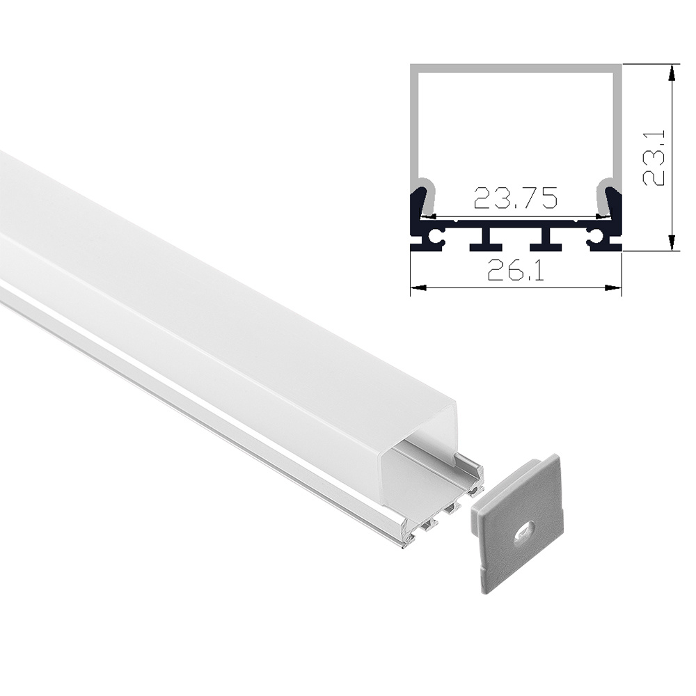 S2623S  26*23mm Aluminum LED Profile