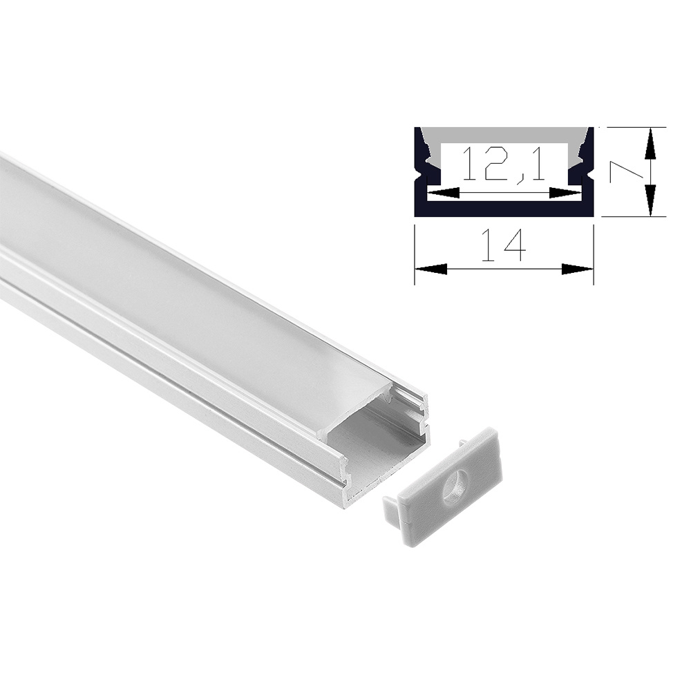 S1407 14*7mm Aluminum LED Profile