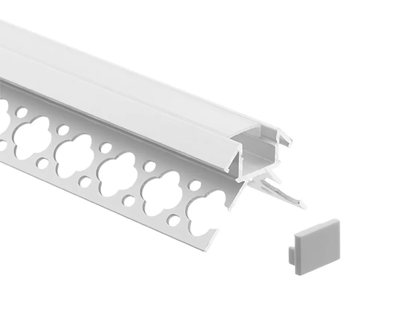 D4028 Outer corner trimless aluminum alloy profile for LED Strips