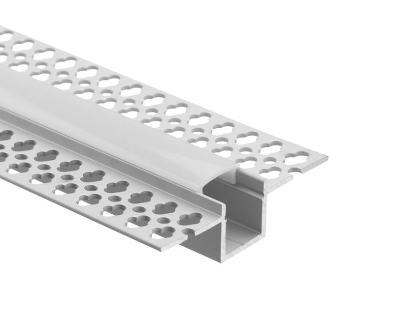 D5615 Trimless  plaster-in recessed channel anodized aluminum for LED strips