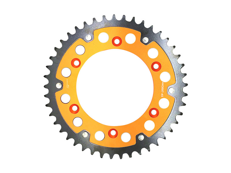 Steel and aluminum combination sprocket