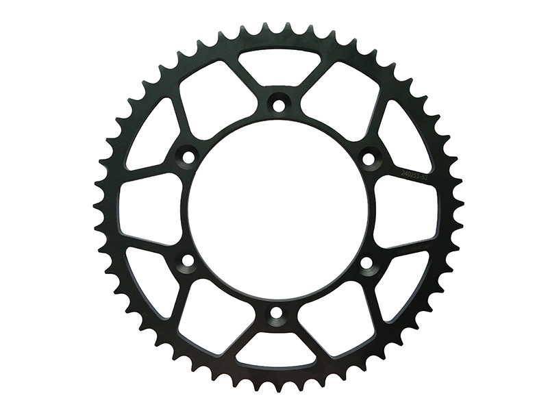 CNC-1045 Steel Rear Sprocket - Black Electric