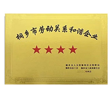 桐鄉(xiāng)市勞動關系和諧企業(yè)
