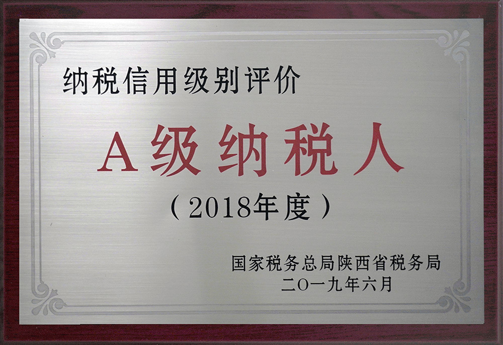 A级纳税人2018年度