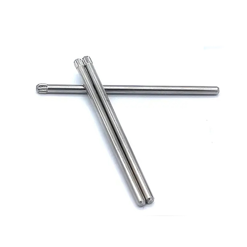 Lathe sharp head knurl pin