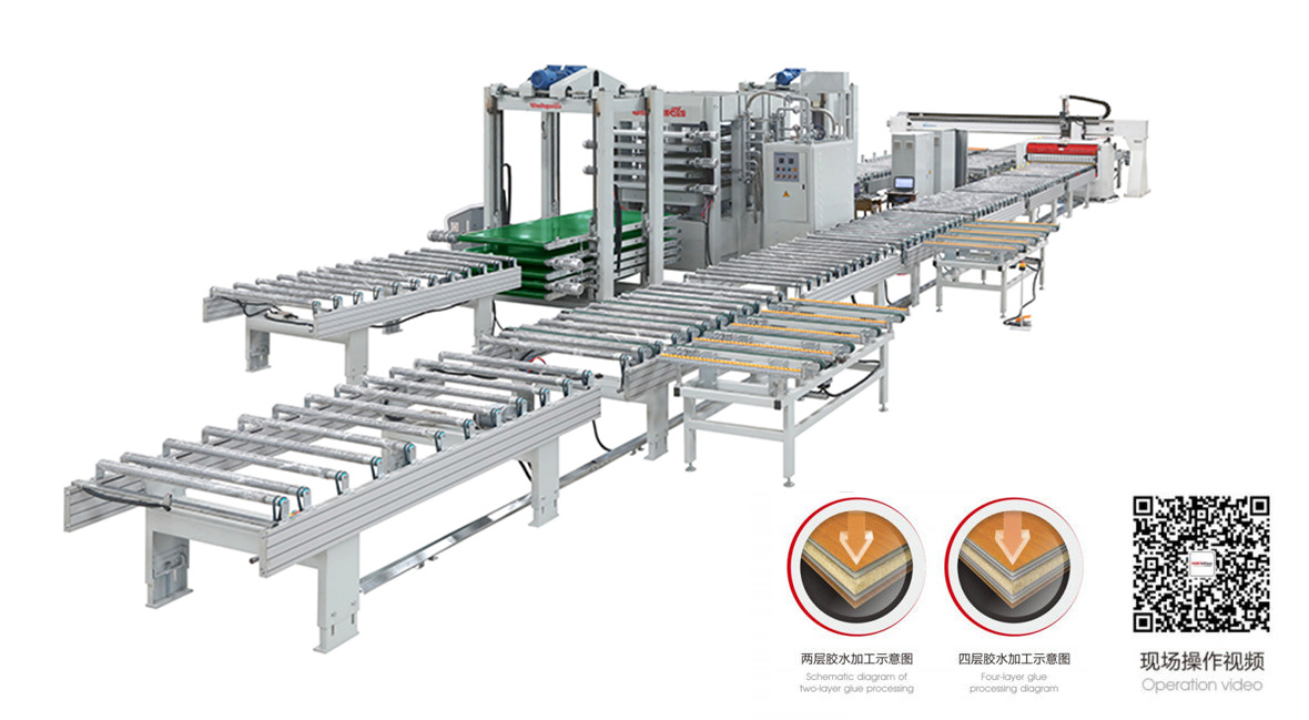 Laminated composite automatic production line