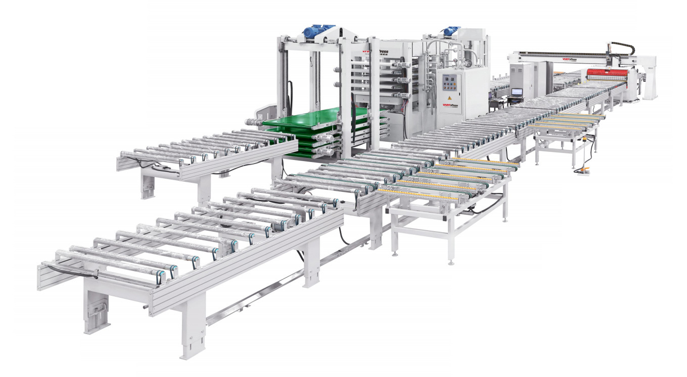 Five-layer Wooden Door Rapid Cold-pressing Laminating Production Line