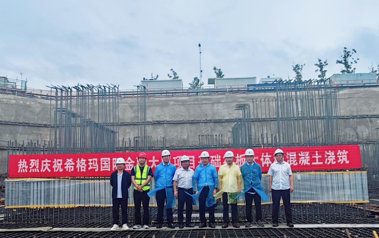 4690方砼30小時順利入模，陜建二建集團希格瑪國際金融大廈項目提前6小時完成大體積混凝土澆筑！