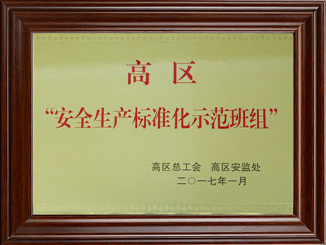 安全生产标准化示范班组