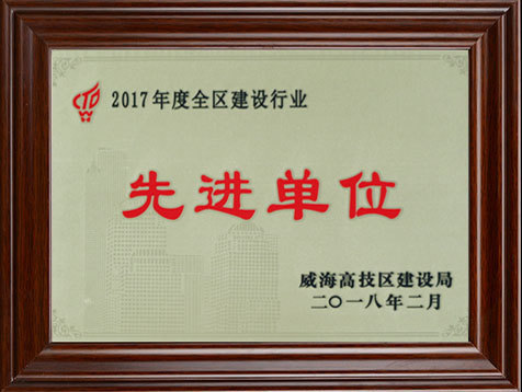 2017年度先进单位