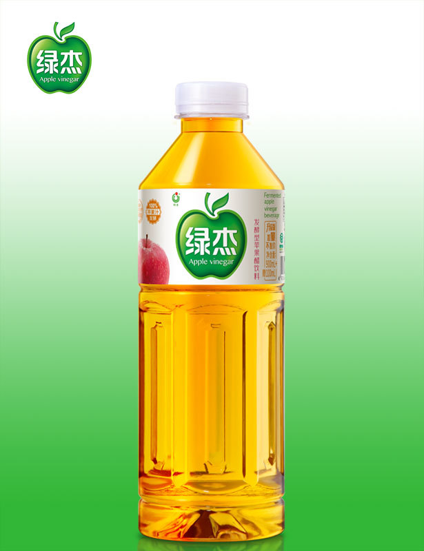 Lvjie Fermented Apple Vinegar Drink 1L Sucrose-free Large Bottle Fruit Vinegar Juice Drink