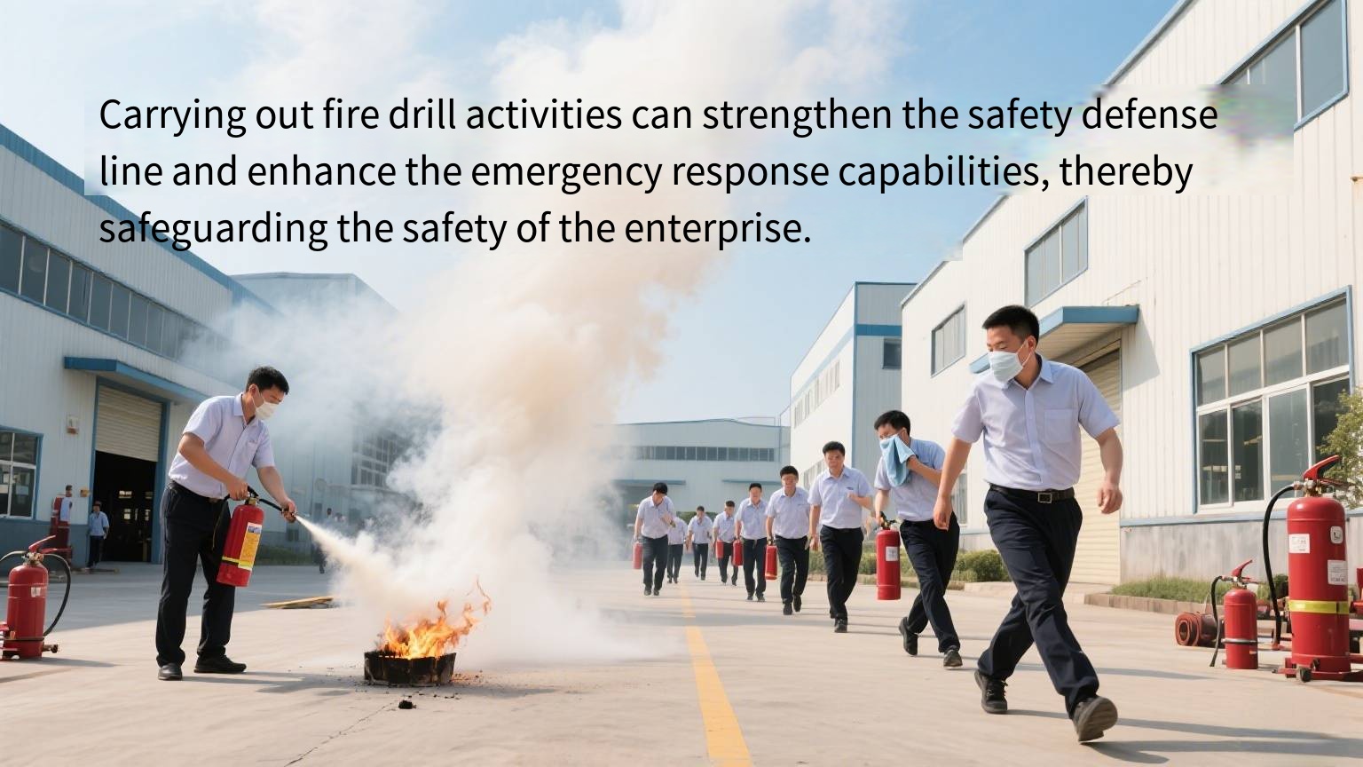 Carry out fire drill activities to strengthen the safety defense line