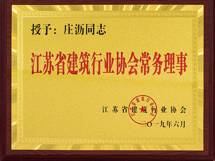 江蘇省建筑行業(yè)協(xié)會常務(wù)理事