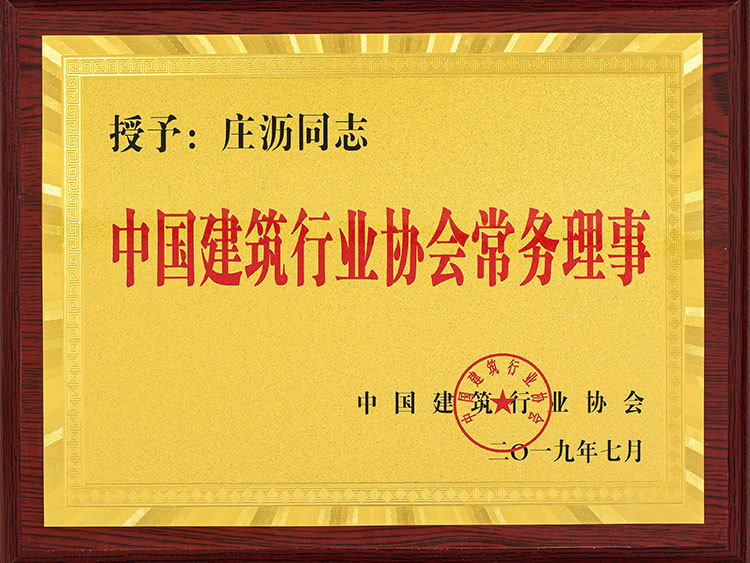 中國建筑行業(yè)協(xié)會常務(wù)理事