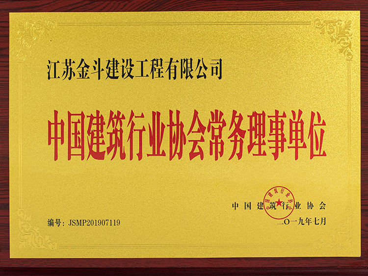 中國建筑行業(yè)協(xié)會常務(wù)理事單位