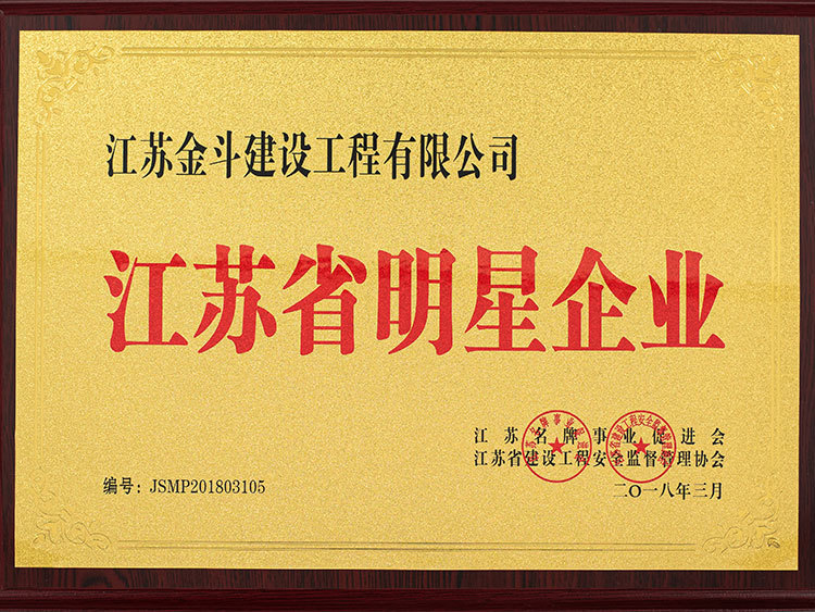 江蘇省明星企業(yè)