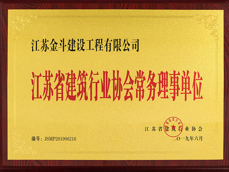江蘇省建筑行業(yè)協(xié)會常務(wù)理事單位