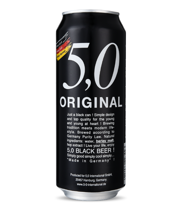 德国 5,0 黑啤酒 500ml