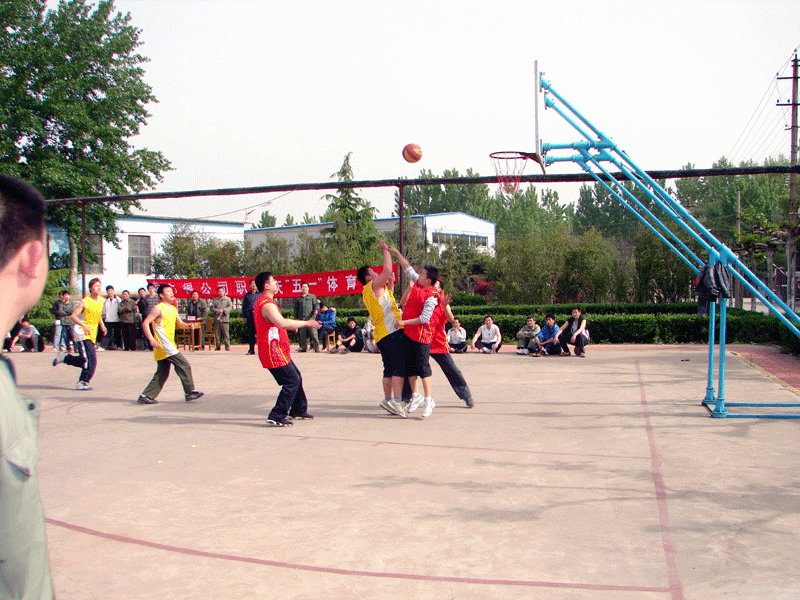 Solid labor union held a sports activity to celebrate 