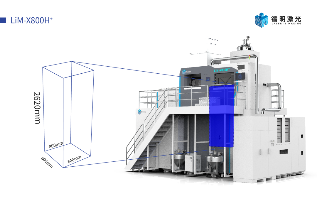 金屬3D打印機(jī)成形高度再刷新！鐳明激光LiM-X800H+設(shè)備發(fā)布，Z軸凈成形高度達(dá)2500mm