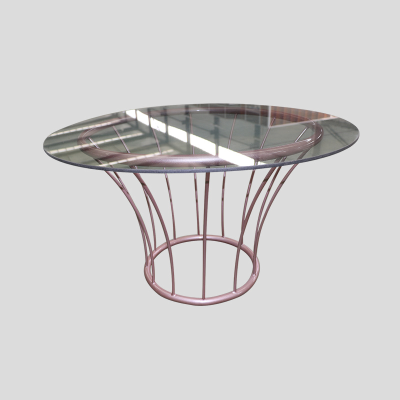 Round coffee table (gold)