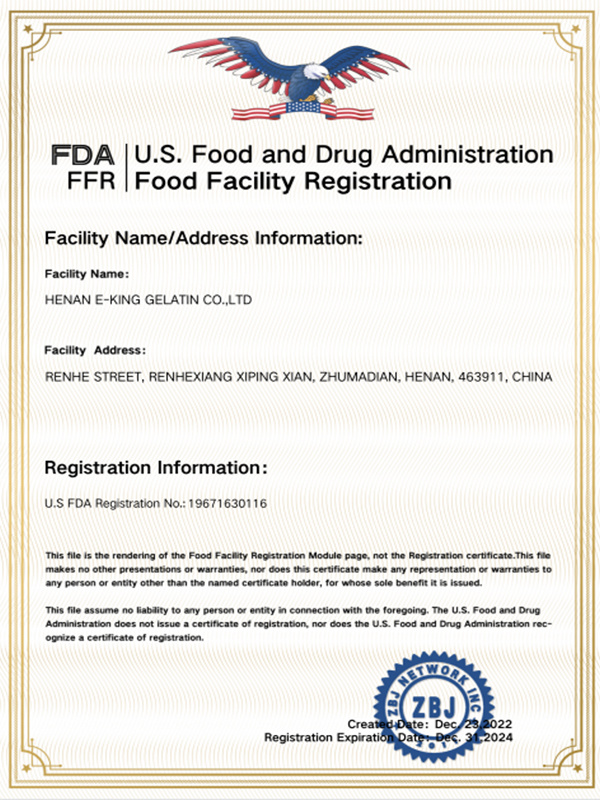 U.S.Food and Drug AdministrationFood Facility Registration U.S.Food and Drug AdministrationFood Facility Registration