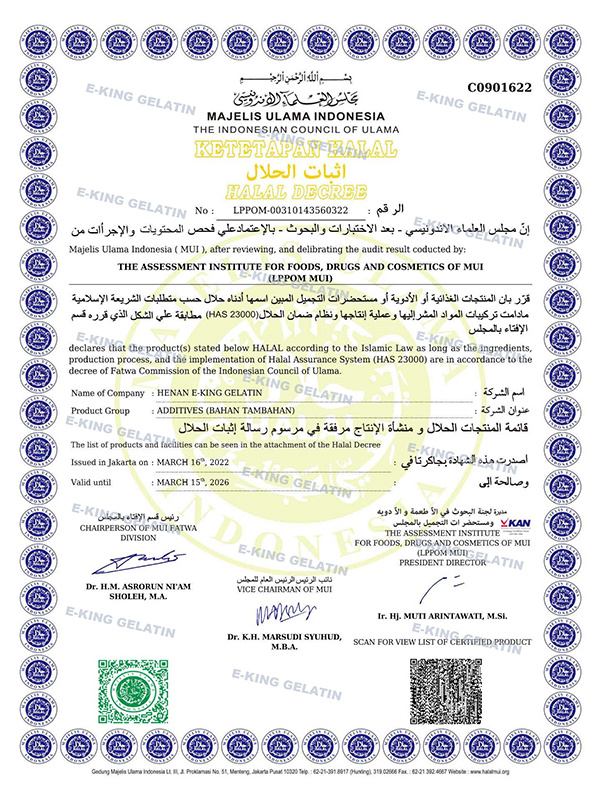 MUI Halal Certificate MUI Halal Certificate